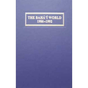 The Baha'i World 1986-1992 Vol XX