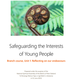 Safeguarding the Interests of Young People_ Branch course, Unit 1: Reflecting on our endeavours
