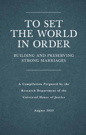 To Set the World in Order